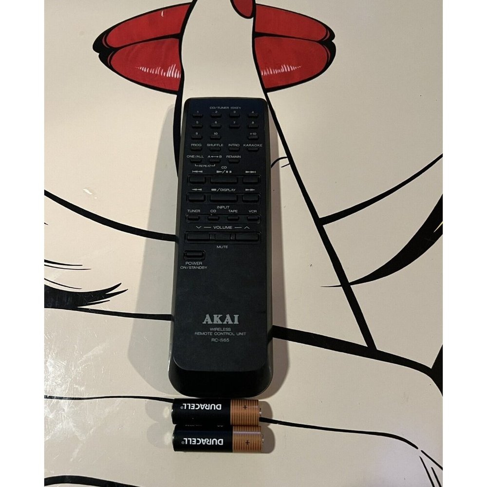 Akai Audio System Remote Control RC-S65 Tested+works W/batteries Original